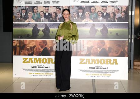 Marta Gastini beim Photocall zum Kinofilm "Zamora" im Cinema Adriano. ROM, 26.03.2024 Foto Stock