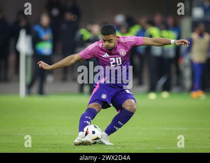 26 marzo 2024, Assia, Francoforte/M.: Calcio: Partita internazionale, Germania - Paesi Bassi, Deutsche Bank Park. Il tedesco Benjamin Henrichs in azione. Foto: Christian Charisius/dpa Foto Stock