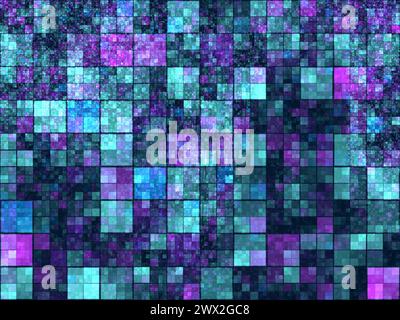 Sfondo a mosaico con motivo di colore astratto Foto Stock