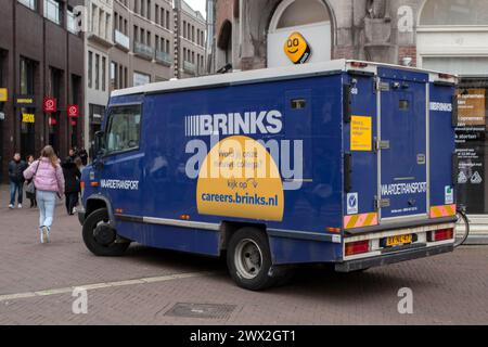 Brinks Security Company Truck ad Amsterdam Paesi Bassi 21-3-2024 Foto Stock