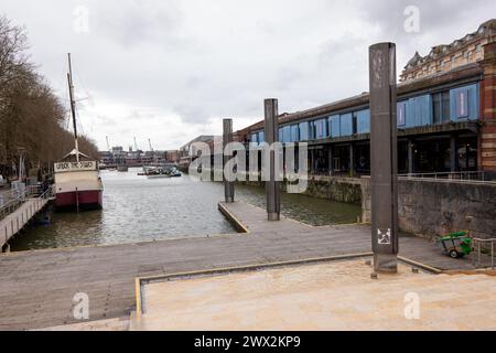 Spartiacque presso Bristol Docks. Bristol, Regno Unito. Immagine: Garyroberts/worldwidefeatures.com Foto Stock