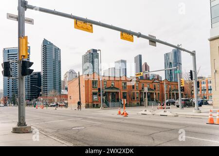 Calgary, Alberta Canada - 2 maggio 2023 nel centro di Calgary. . Foto di alta qualità Foto Stock