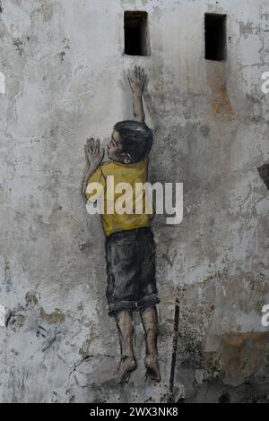 Murales a Georgetown, Malesia Foto Stock