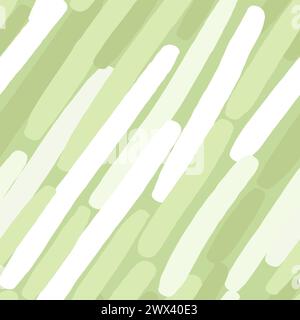 Varie linee diagonali e strisce. Doodle tratti spessi. Set di tre coloratissimi motivi astratti senza cuciture. Illustrazioni vettoriali disegnate a mano Abstract c Illustrazione Vettoriale