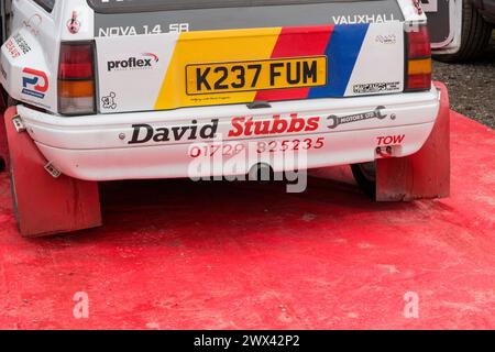 Vauxhall Nova. North West Stages Rally 2024. Foto Stock