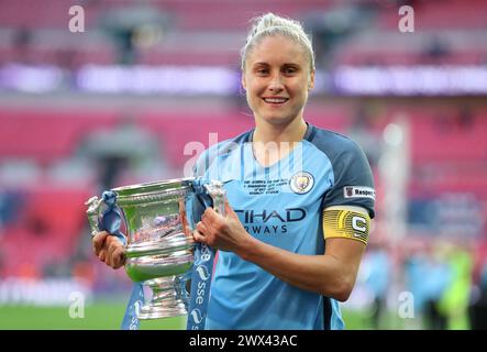 Foto del file del 13-05-2017 di Steph Houghton, che andrà in pensione alla fine della stagione, ha annunciato il difensore del Manchester City. Data di pubblicazione: Mercoledì 27 marzo 2024. Foto Stock