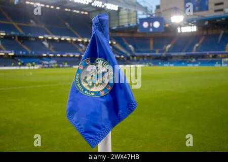 Stamford Bridge, Londra, Regno Unito. 27 marzo 2024. La scena è in vista della partita UEFA Womens Champions League tra Chelsea e Ajax allo Stamford Bridge di Londra. (Tom Phillips/SPP) credito: Foto SPP Sport Press. /Alamy Live News Foto Stock