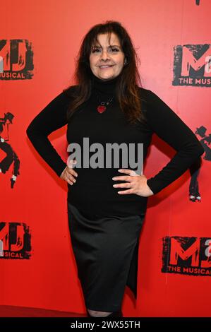 Londra, Regno Unito. 27 marzo 2024. Nina Wadia partecipa alla serata di apertura della produzione britannica di Broadway - MJ The Musical al Prince Edward Theatre. Credito: Vedi li/Picture Capital/Alamy Live News Foto Stock