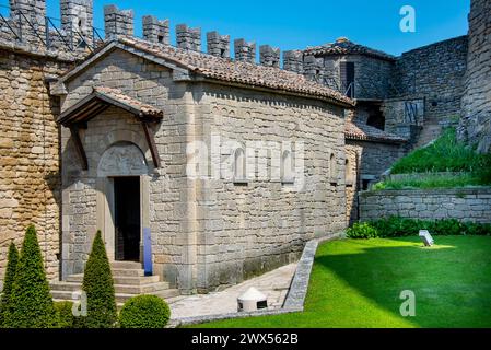 Cappella di Santa Barbara nella Torre Guaita - San Marino Foto Stock