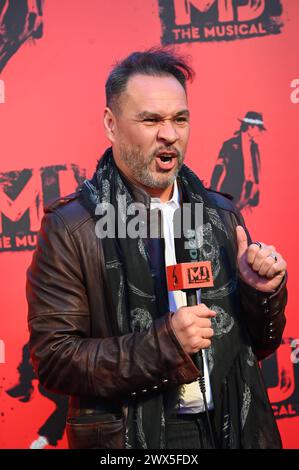 Londra, Regno Unito. 27 marzo 2024: David Holcenberg partecipa alla serata di apertura della produzione britannica di Broadway - MJ MJ The Musical - Opening Night, Londra, The Musical al Prince Edward Theatre. Foto Stock