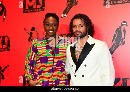 Londra, Regno Unito. 27 marzo 2024. Remel London partecipa alla serata di apertura della produzione britannica di Broadway - MJ MJ The Musical - Opening Night, London, The Musical al Prince Edward Theatre. Credito: Vedi li/Picture Capital/Alamy Live News Foto Stock