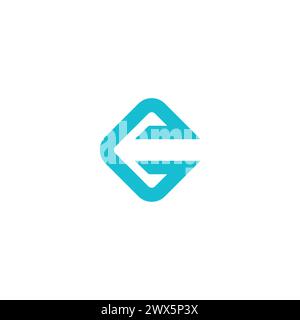 C Logo Design semplice. Logo lettera C. Illustrazione Vettoriale