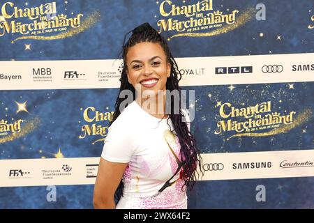 Aminata belli bei der „Chantal im Maerchenland“ Film Premiere AM 27.03.2024 a Berlino Foto Stock