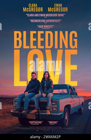 Poster Bleeding Love Ewan McGregor e Clara McGregor Foto Stock