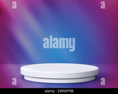 Piedistallo vuoto 3d per display prodotto Illustrazione Vettoriale