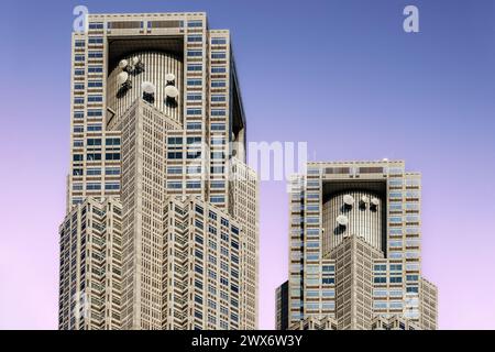 Palazzo del governo metropolitano di Tokyo a Tokyo, Giappone. Foto Stock