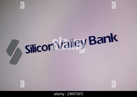 Logo/ Marchenname/ brand name: svb Silicon Valley Bank (nur fuer redaktionelle Verwendung. Keine Werbung. Referenzdatenbank: http://www.360-berlin.de. Foto Stock