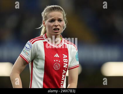 Londra, Regno Unito. 27 marzo 2024. Nadine Noordam durante la partita di UEFA Womens Champions League allo Stamford Bridge di Londra. Il credito per immagini dovrebbe essere: Paul Terry/Sportimage Credit: Sportimage Ltd/Alamy Live News Foto Stock