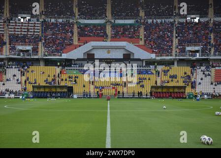 Bangkok, Bangkok, Thailandia. 26 marzo 2024. Atmosfera allo Stadio Rajamangala, prima delle qualificazioni ai Mondiali FIFA (gruppo C) Thailandia e Repubblica di Corea il 26 marzo 2024 a Bangkok, Thailandia. (Credit Image: © Teera Noisakran/Pacific Press via ZUMA Press Wire) SOLO PER USO EDITORIALE! Non per USO commerciale! Foto Stock