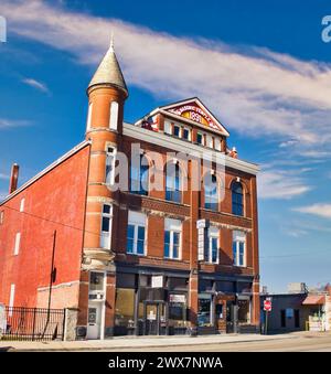 Insegna del tempio massonico a Jackson Ohio USA 2024 Foto Stock