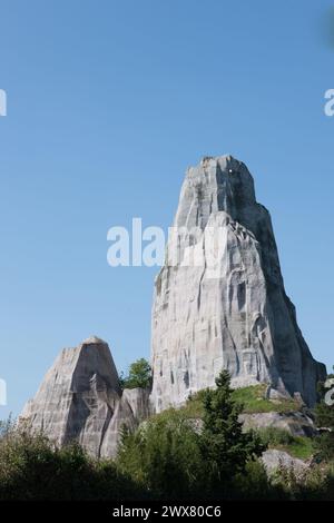 Parigi, il Bois de Vincennes, roccia artificiale del Parc zoologique de Paris (Zoo de Vincennes), Foto Stock