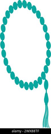 icona perline di preghiera disegno del logo con illustrazione vettoriale Illustrazione Vettoriale