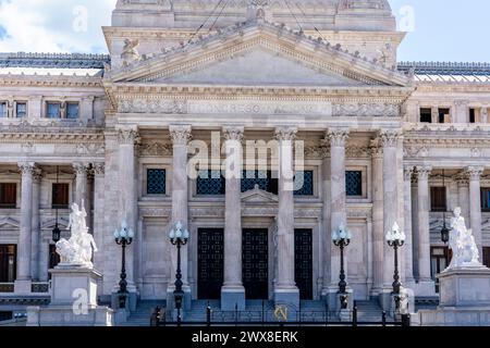 Palazzo del Congresso della Nazione Argentina (congreso nacional), Buenos Aires, Argentina. Foto Stock