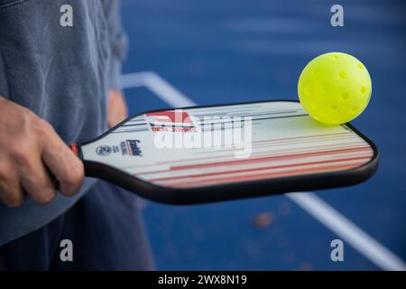 Pickleball Foto Stock
