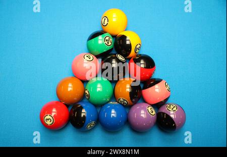 Palle da biliardo Foto Stock