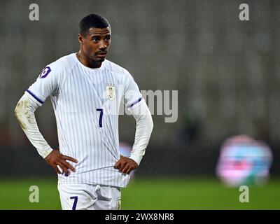 LENS - Nicolas de la Cruz dell'Uruguay durante l'amichevole tra Costa d'Avorio e Uruguay allo Stade Bollaert Delelis il 26 marzo 2024 a Lens, Francia. ANP | Hollandse Hoogte | GERRIT VAN COLOGNE Foto Stock