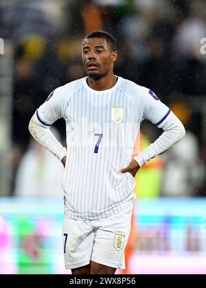 LENS - Nicolas de la Cruz dell'Uruguay durante l'amichevole tra Costa d'Avorio e Uruguay allo Stade Bollaert Delelis il 26 marzo 2024 a Lens, Francia. ANP | Hollandse Hoogte | GERRIT VAN COLOGNE Foto Stock