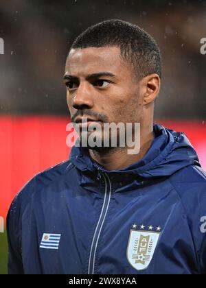 LENS - Nicolas de la Cruz dell'Uruguay durante l'amichevole tra Costa d'Avorio e Uruguay allo Stade Bollaert Delelis il 26 marzo 2024 a Lens, Francia. ANP | Hollandse Hoogte | GERRIT VAN COLOGNE Foto Stock