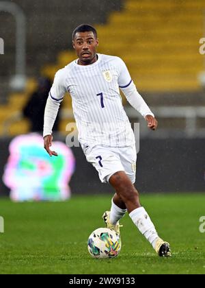 LENS - Nicolas de la Cruz dell'Uruguay durante l'amichevole tra Costa d'Avorio e Uruguay allo Stade Bollaert Delelis il 26 marzo 2024 a Lens, Francia. ANP | Hollandse Hoogte | GERRIT VAN COLOGNE Foto Stock