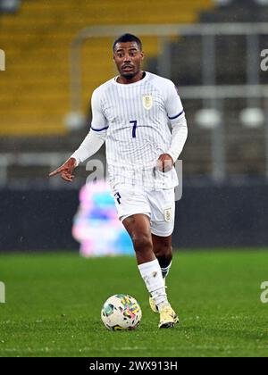 LENS - Nicolas de la Cruz dell'Uruguay durante l'amichevole tra Costa d'Avorio e Uruguay allo Stade Bollaert Delelis il 26 marzo 2024 a Lens, Francia. ANP | Hollandse Hoogte | GERRIT VAN COLOGNE Foto Stock