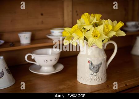 Natura morta con fiori Foto Stock