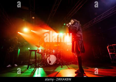 Milano, Italia. 31 gennaio 2024. The Darkness si esibisce al Circolo Magnolia Segrate di Milano, il 31 gennaio 2024. (Foto di Roberto Finizio/NurPhoto) credito: NurPhoto SRL/Alamy Live News Foto Stock