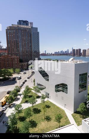 Biblioteca pubblica del Queens a Hunters Point Foto Stock