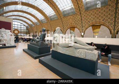 Il Musée d'Orsay è un museo situato a Parigi, in Francia, sulla riva sinistra della Senna Foto Stock