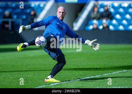 Londra, Regno Unito. 29 marzo 2024; Loftus Road Stadium, Shepherds Bush, West London, Inghilterra; EFL Championship Football, John Ruddy di Birmingham durante il riscaldamento pre-partita Credit: Action Plus Sports Images/Alamy Live News Foto Stock