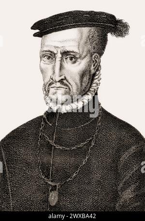 Enrico II, 1503 – 1555, soprannominato Sangüesino, re di Navarra Foto Stock