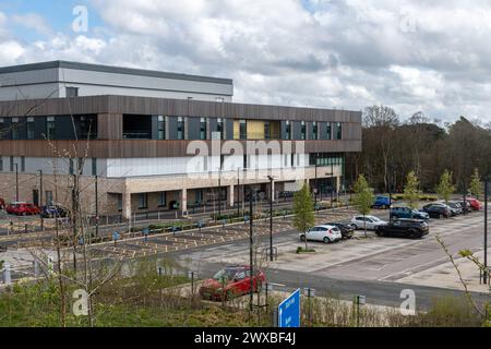 Nuovo ospedale NHS: Heatherwood Hospital ad Ascot, Berkshire, Inghilterra, Regno Unito, aperto nel 2022 Foto Stock