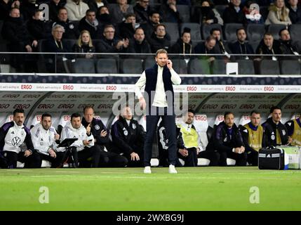Allenatore nazionale Julian Nagelsmann GER a margine gesto, gesto, partita internazionale Germania GER vs Paesi Bassi NED, Deutsche Bank Park Foto Stock