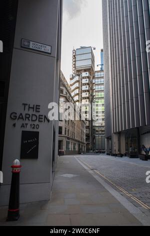 Lloyds costruisce Londra al sole della sera Foto Stock