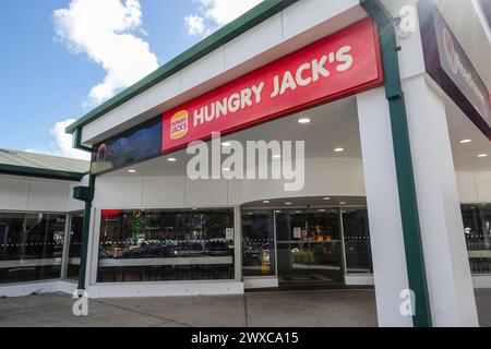 Hungry Jack's, abbreviato in HJ's, è l'esclusivo franchisee australiano della catena internazionale Burger King. È una società interamente controllata da Foto Stock