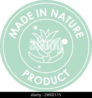 Prodotto fatto in natura, ecologico Illustrazione Vettoriale