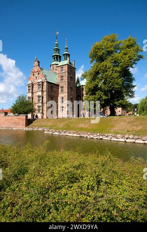 Il Castello di Rosenborg a Copenaghen, Danimarca Foto Stock