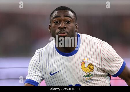 Marsiglia, Francia. 26 marzo 2024. Youssouf Fofana di Francia durante l'amichevole internazionale all'Orange Vélodrome di Marsiglia. Il credito per immagini dovrebbe essere: Jonathan Moscrop/Sportimage Credit: Sportimage Ltd/Alamy Live News Foto Stock