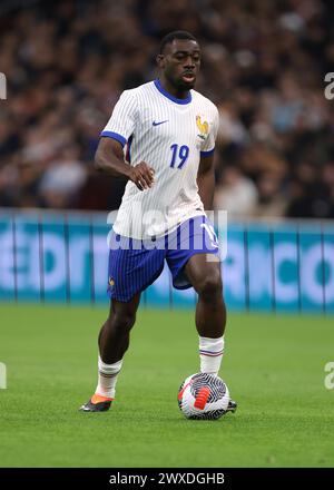 Marsiglia, Francia. 26 marzo 2024. Youssouf Fofana di Francia durante l'amichevole internazionale all'Orange Vélodrome di Marsiglia. Il credito per immagini dovrebbe essere: Jonathan Moscrop/Sportimage Credit: Sportimage Ltd/Alamy Live News Foto Stock