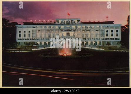 Dinh Thong Nhat VE DEM I.. La nuit sur Palais de Réunification Foto Stock