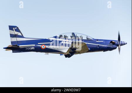 Un Pilatus PC-21 velivolo da addestramento avanzato della forza aerea e spaziale francese. Foto Stock